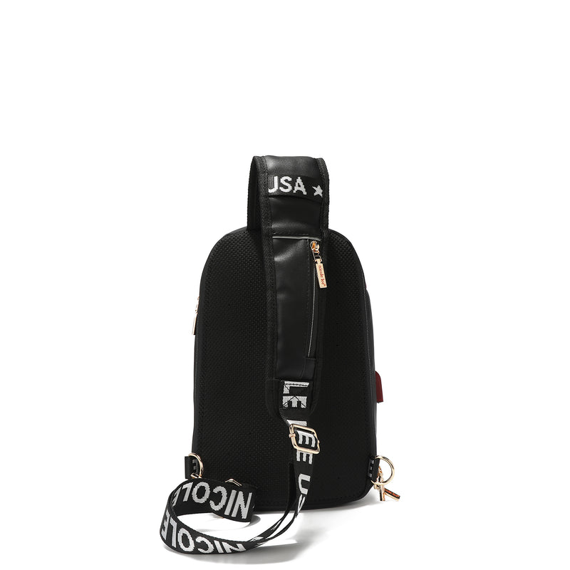 带 USB 充电和耳机端口的 PAULINA SLING 背包