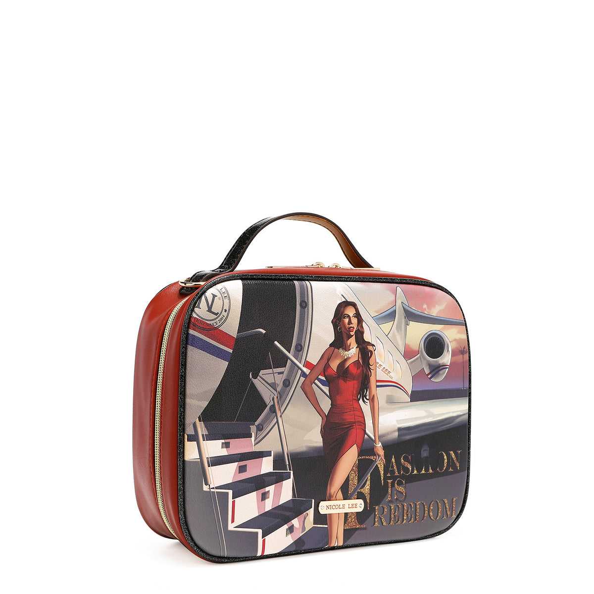 TRAVEL HANDBAG WITH POUCH SET