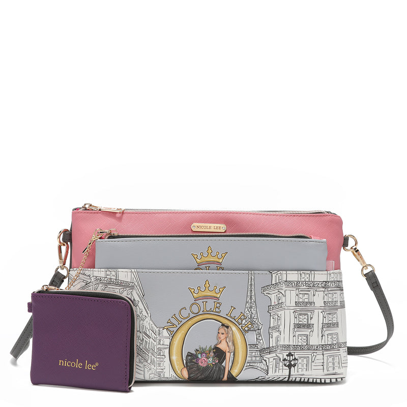Nicole Lee Handbag Romance in Paris Shopper Bag For Women | eBay