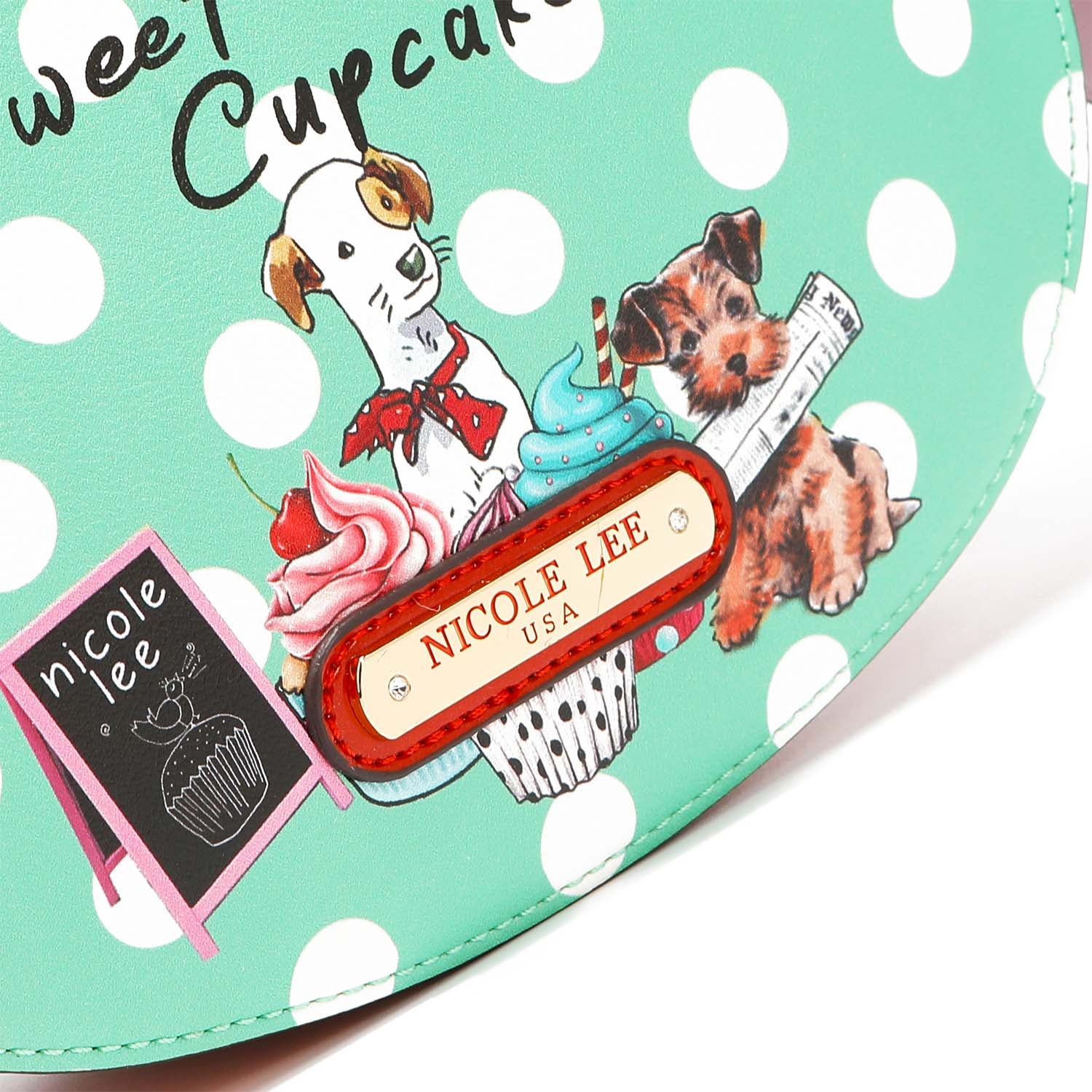 Cupcake Dog Vegan Leather Designer Shoulder Bag, Women's Fashion