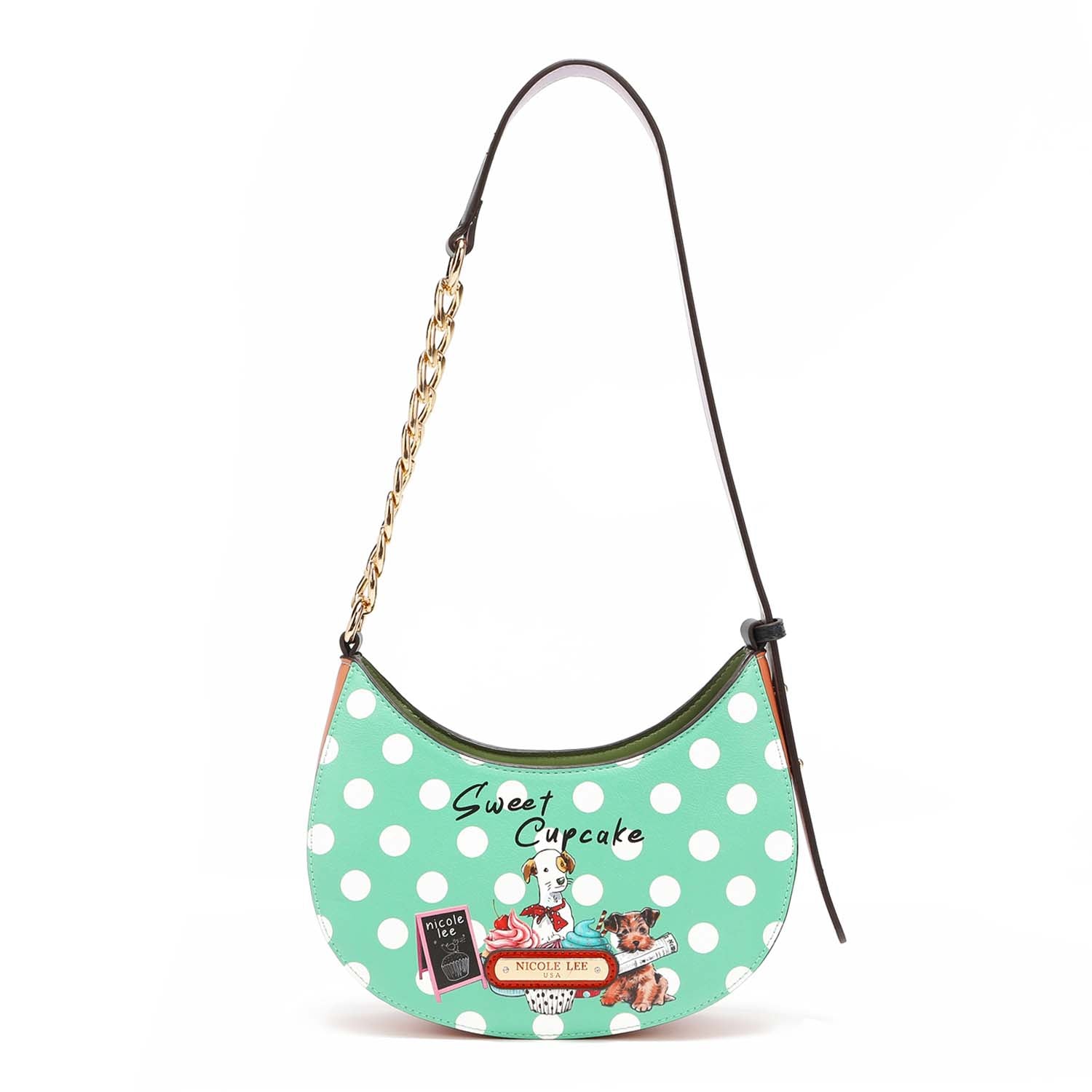 Cupcake Dog Vegan Leather Designer Shoulder Bag, Women's Fashion