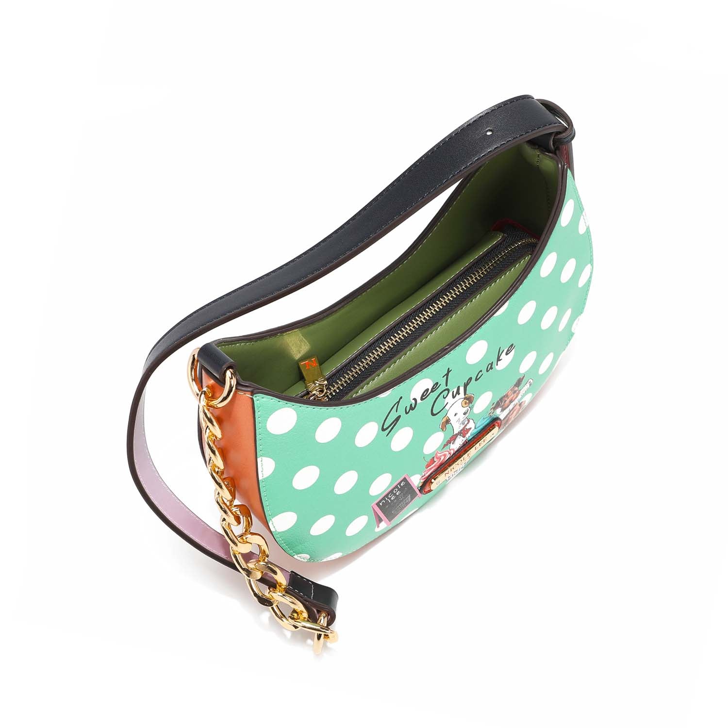 Cupcake Dog Vegan Leather Designer Shoulder Bag, Women's Fashion