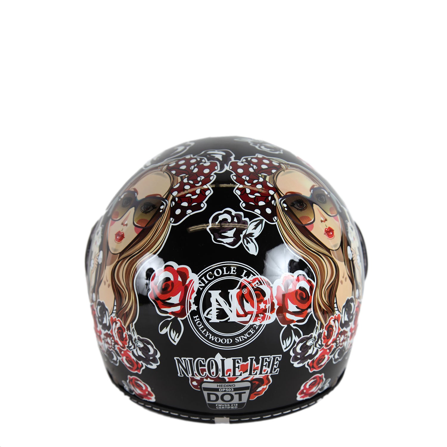 Open Face Fashion Vespa Motorcycle Helmet, Fashion Print, DOT