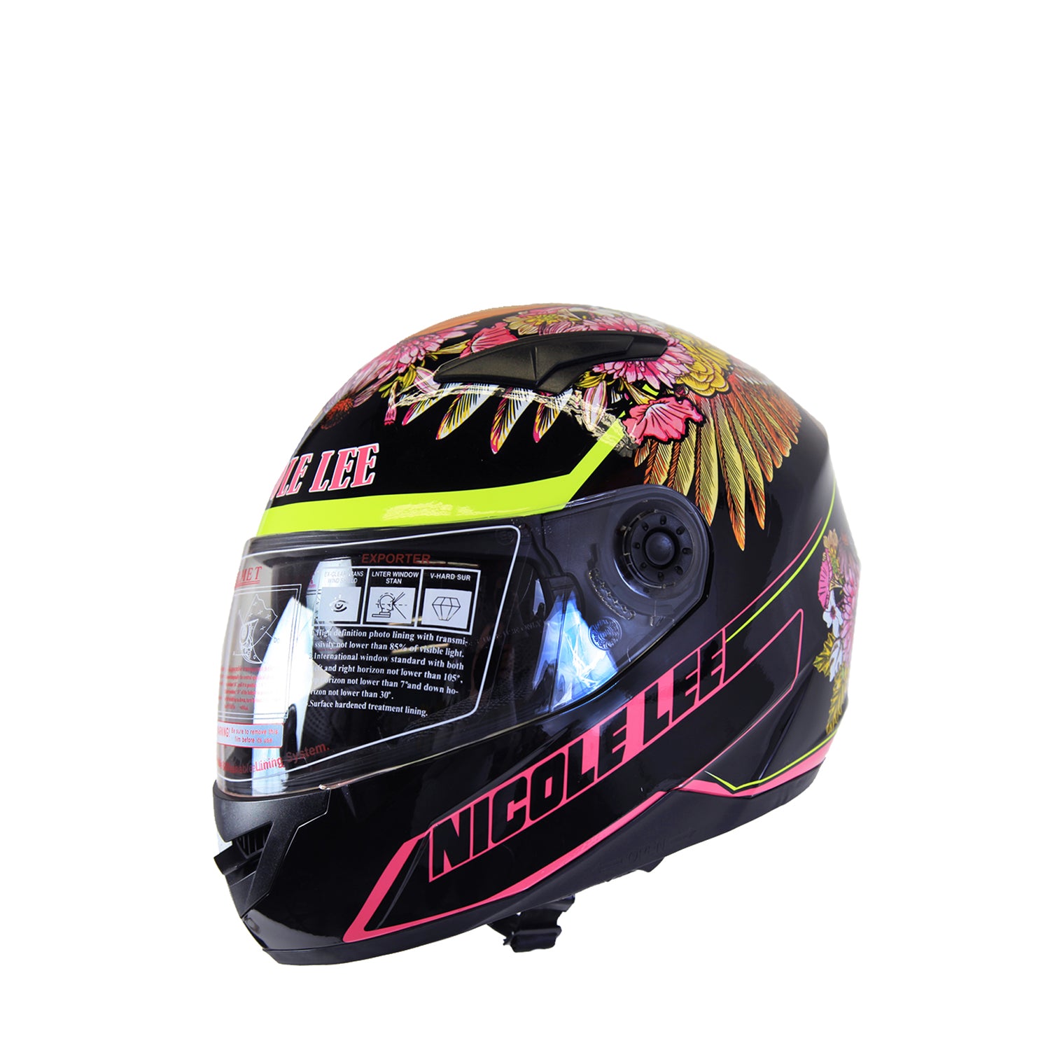 Full Face Fashion Vespa Motorcycle Helmet, Fashion Print, DOT Approved – Nicole Lee Online