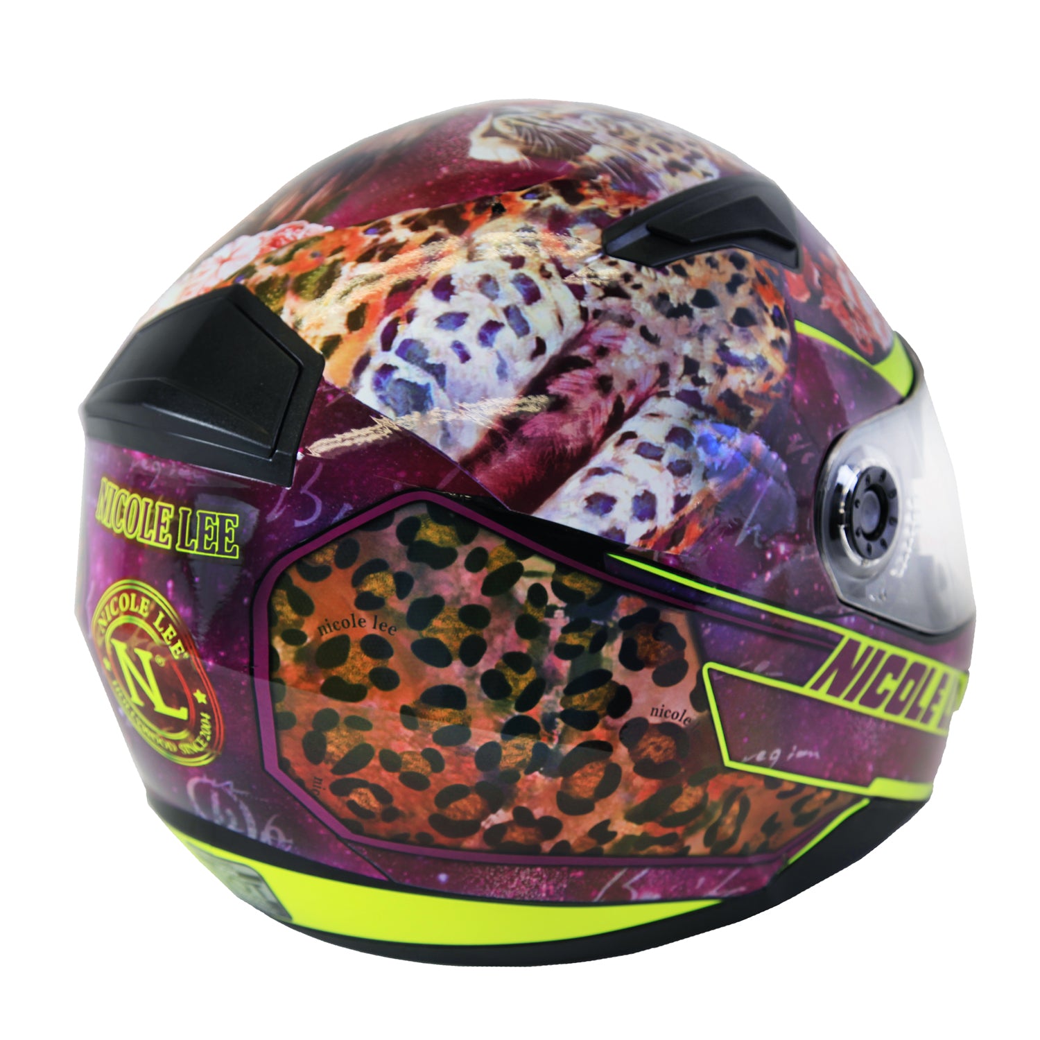 Full Face Fashion Vespa Motorcycle Helmet, Fashion Print, DOT Approved – Nicole Lee Online