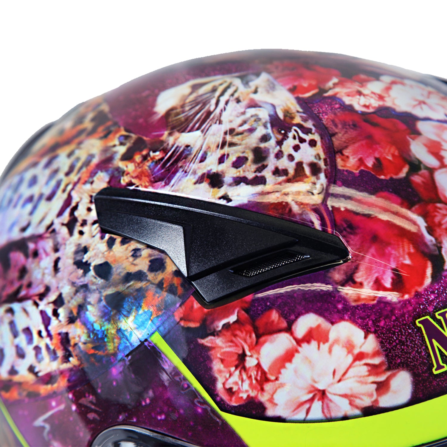 Full Face Fashion Vespa Motorcycle Helmet, Fashion Print, DOT