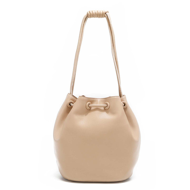 Studded Vegan Leather Bucket Bag, Women's Medium Drawstring Fashion Handbag  – Nicole Lee Online