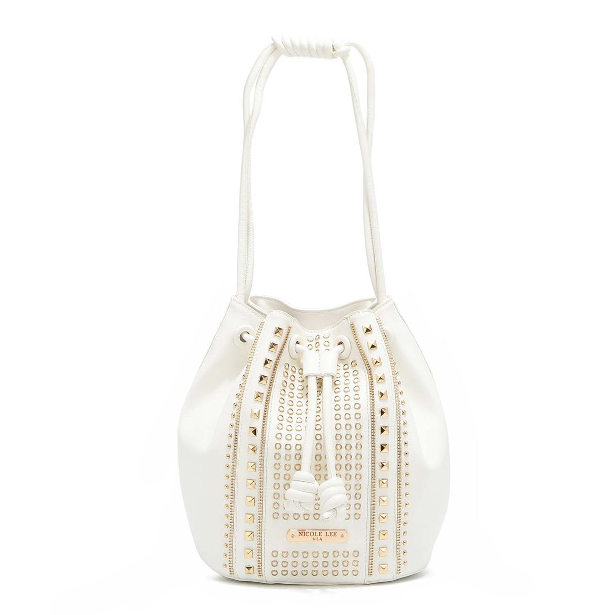 STUDDED BUCKET BAG