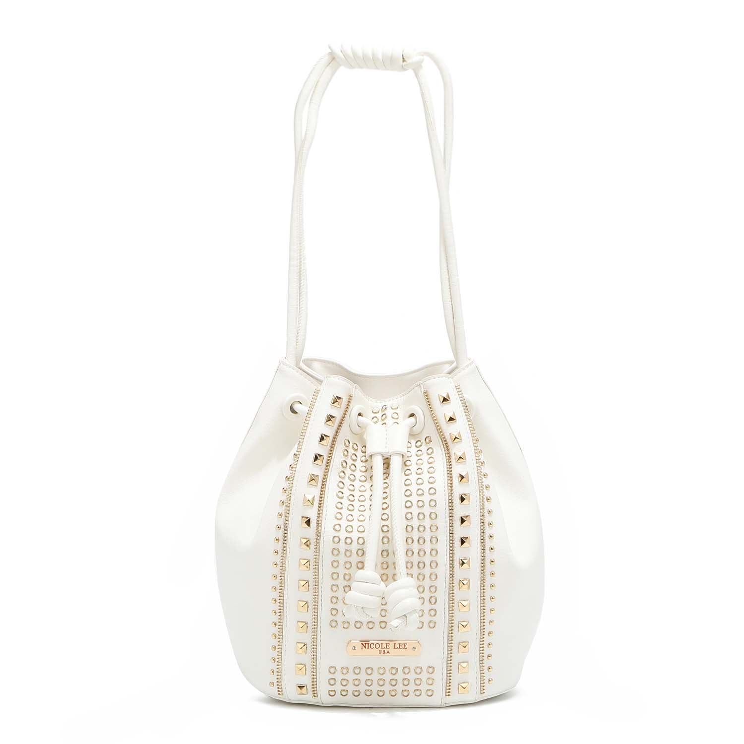 STUDDED BUCKET BAG