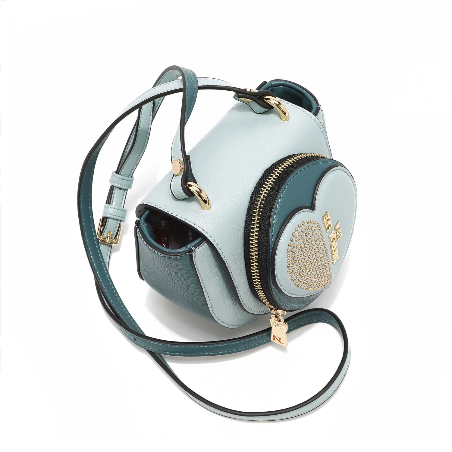 Venus Mini Heart Crossbody, Studded Small Handbag, Fashion Handbag 
