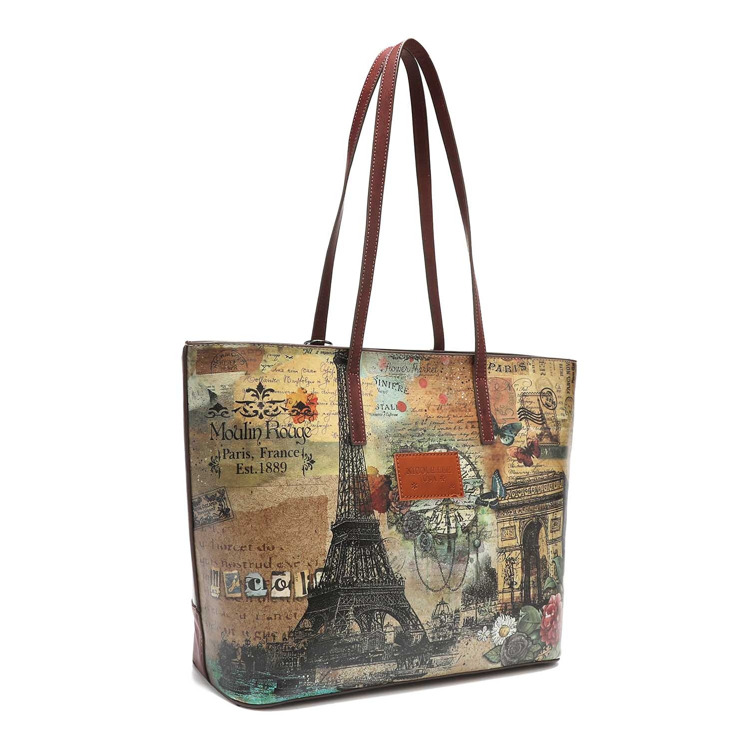 Paris Fashion Week Medium Shopper, Vegan Leather Embellished Tote
