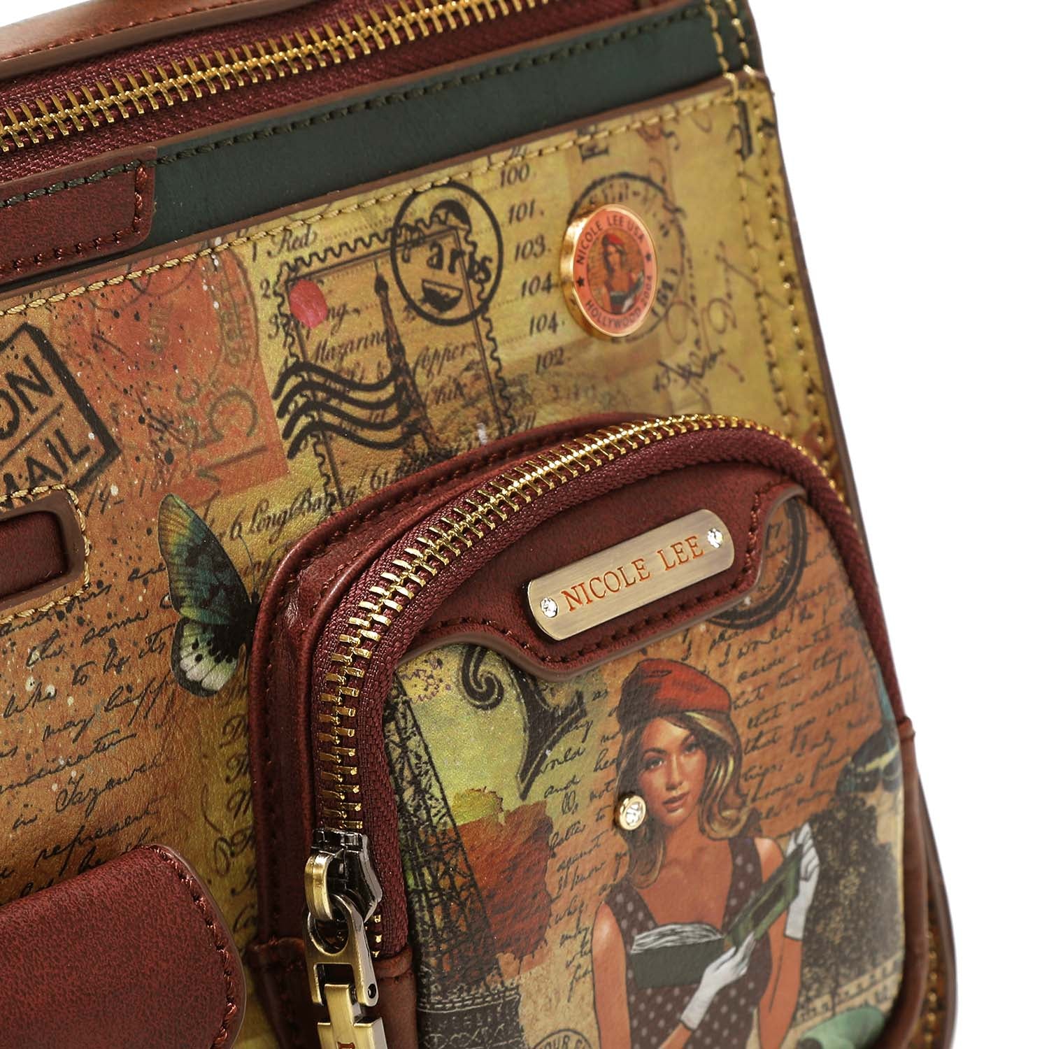 Paris Fashion Week Top Handle Handbag, Vegan Leather Bag with