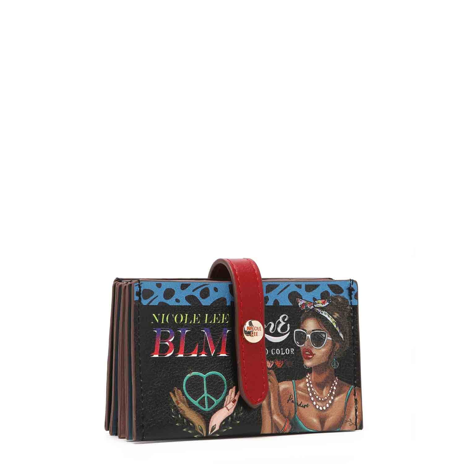 RFID Accordion Leather Card Case, Credit Card Wallet Organizer