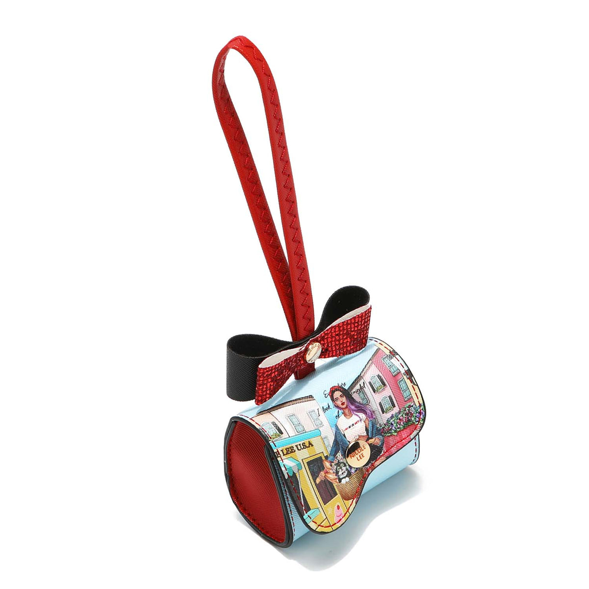 GLITTER BOW MINI COIN PURSE