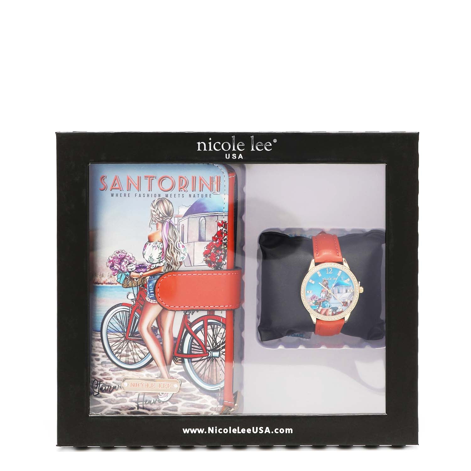 2 PIECE ACCESSORIES SET (WATCH, PHONE CASE CROSSBODY WALLET)