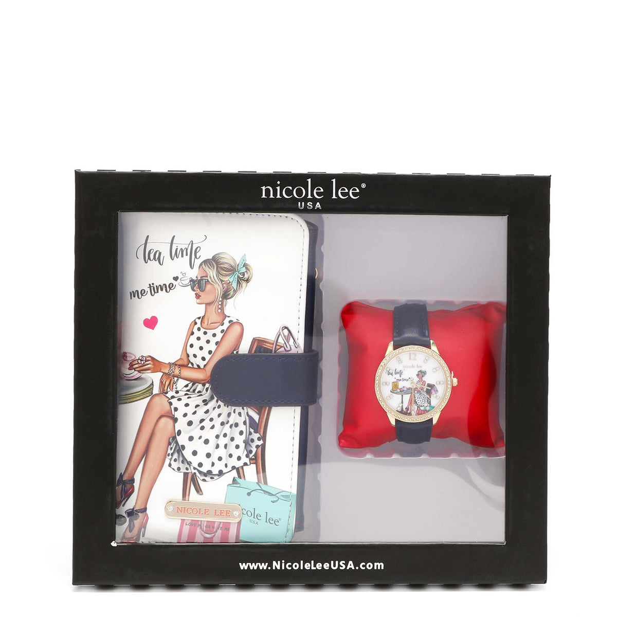 2 PIECE ACCESSORIES SET (WATCH, PHONE CASE CROSSBODY WALLET)