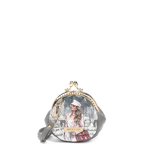 Mini Tote Bag Keychain, Handbag Charm Keychain, Gold Metal, Rhinestone  Multi – Nicole Lee Online