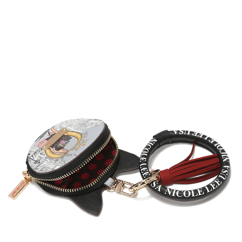 Mini Kiss Lock Coin Purse Leather Wristlet Flower Keychain, Women's, Multi  Accessory – Nicole Lee Online