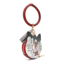 CAT COIN PURSE WRISTLET KEYCHAIN