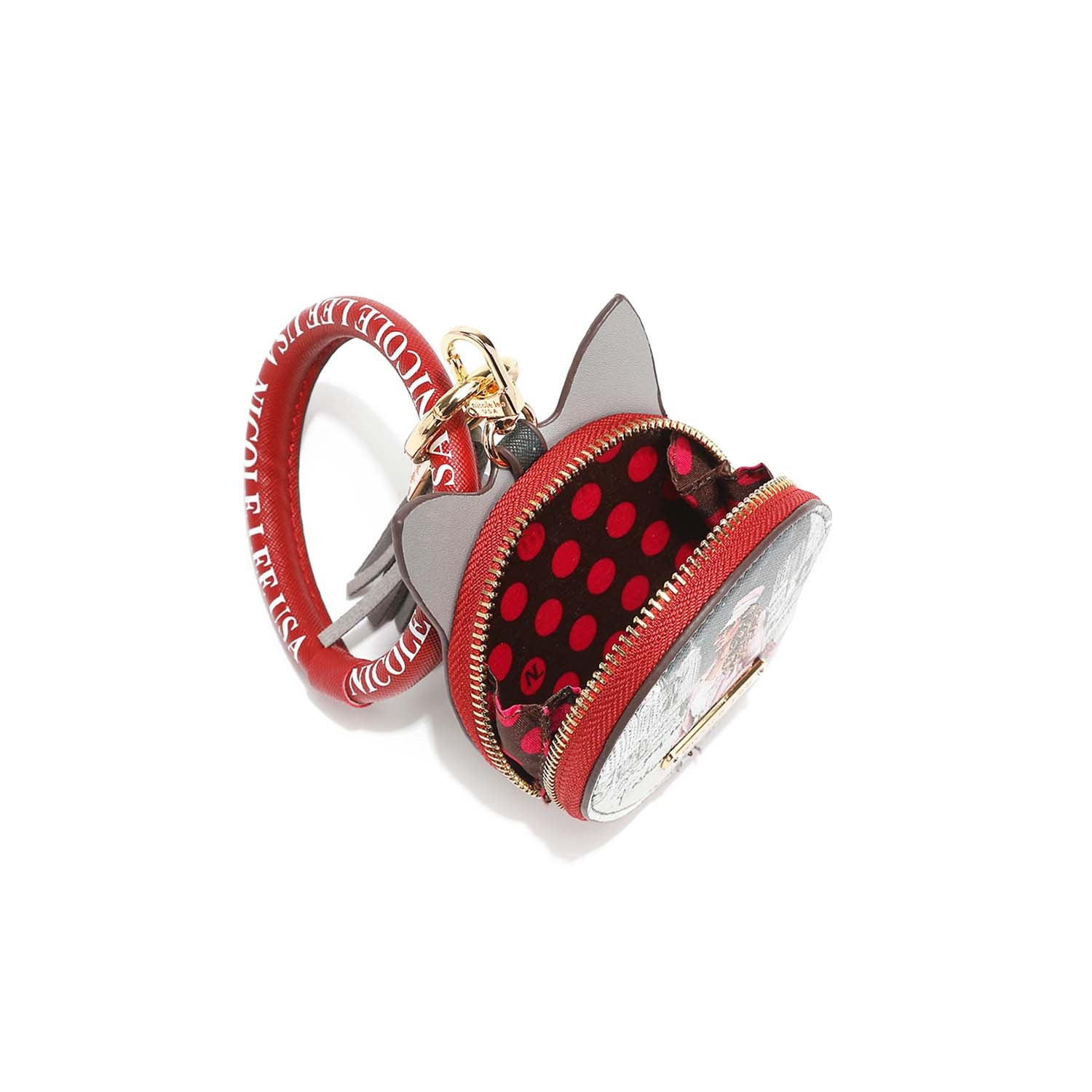 CAT COIN PURSE WRISTLET KEYCHAIN