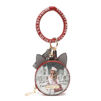 CAT COIN PURSE WRISTLET KEYCHAIN