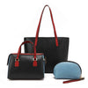 波西米亚黑色 3 件套（购物袋、迷你挎包、小袋）